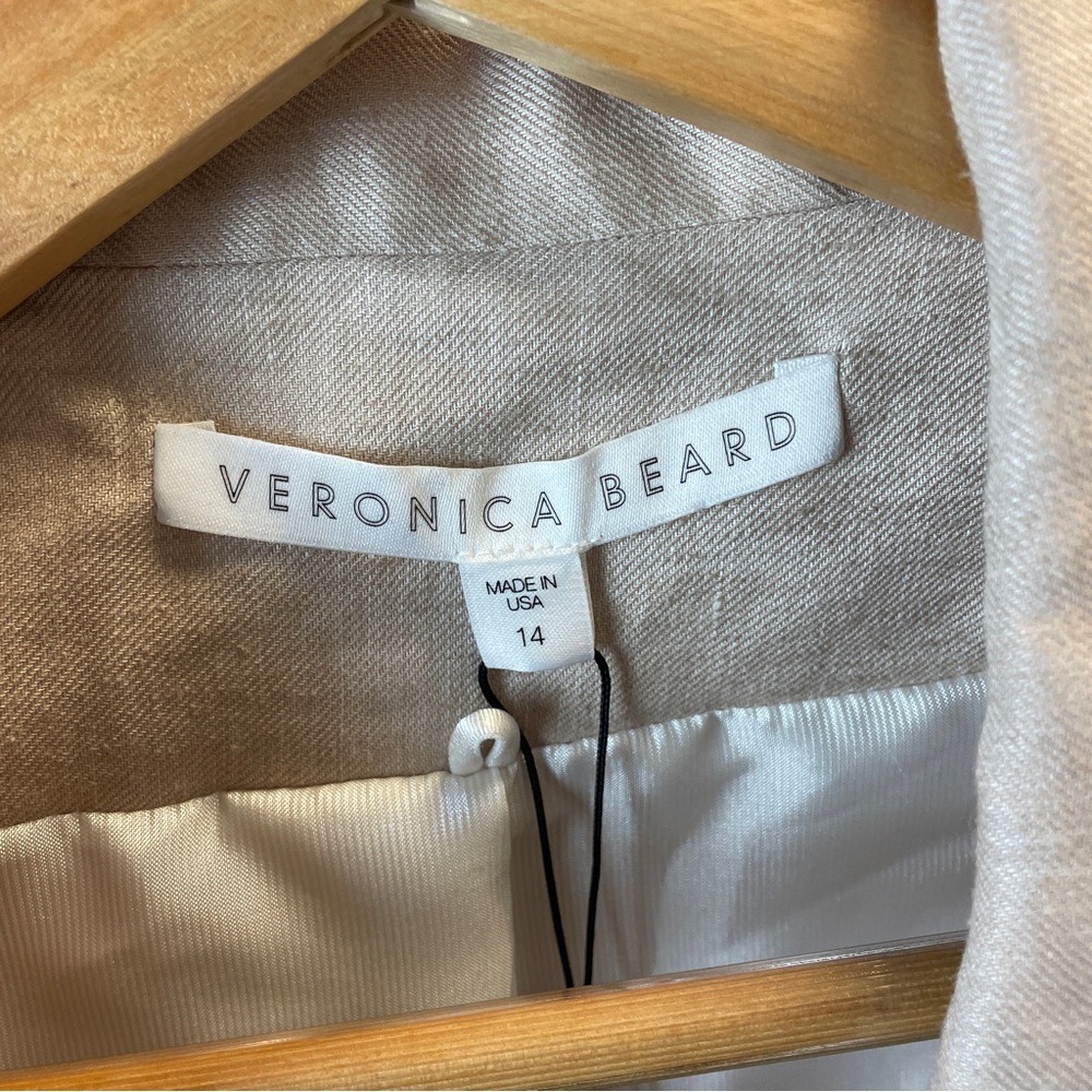 Veronica Beard Cutaway Jacket Beige - Picture 4 of 6